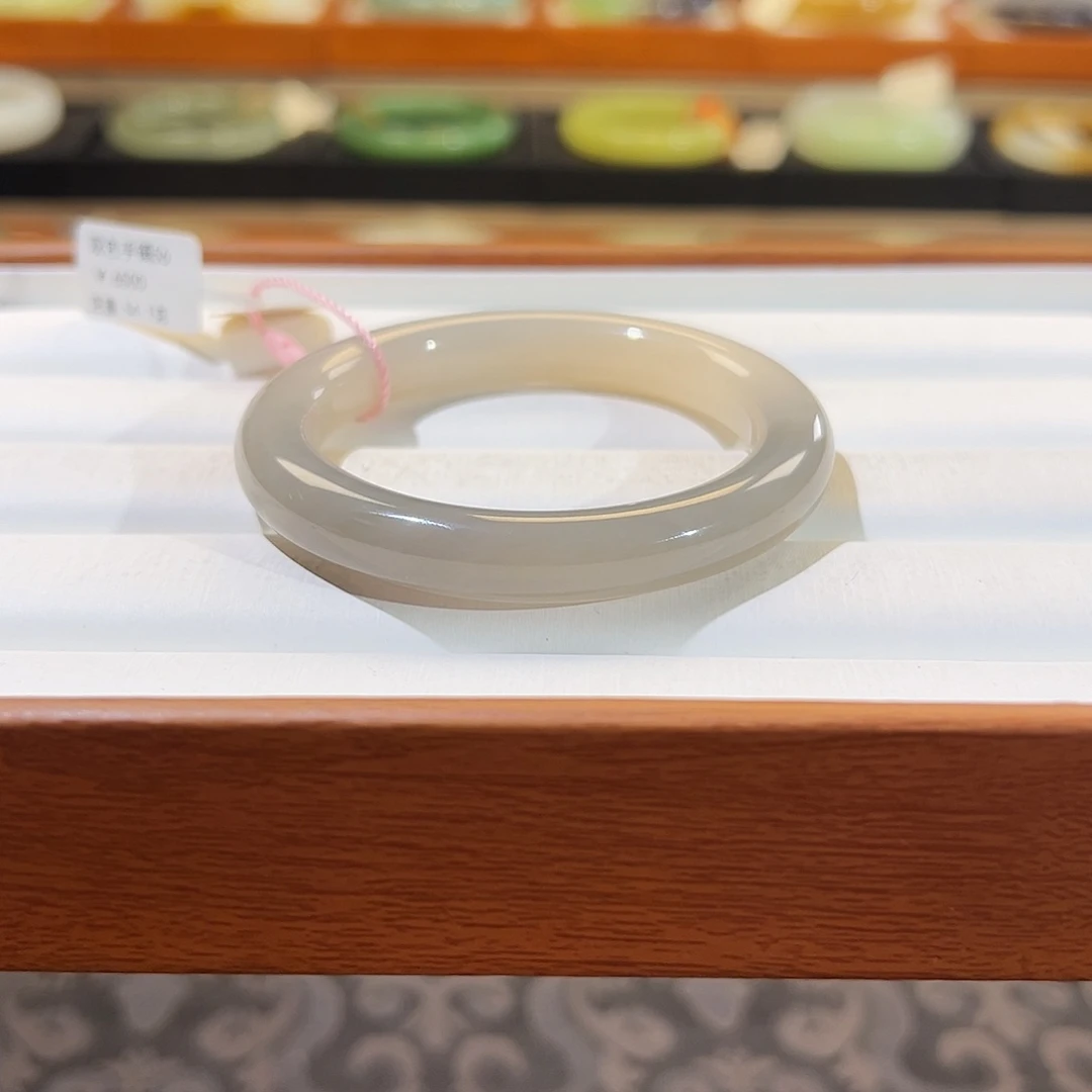 和田玉手镯未镶嵌  【粉紫】