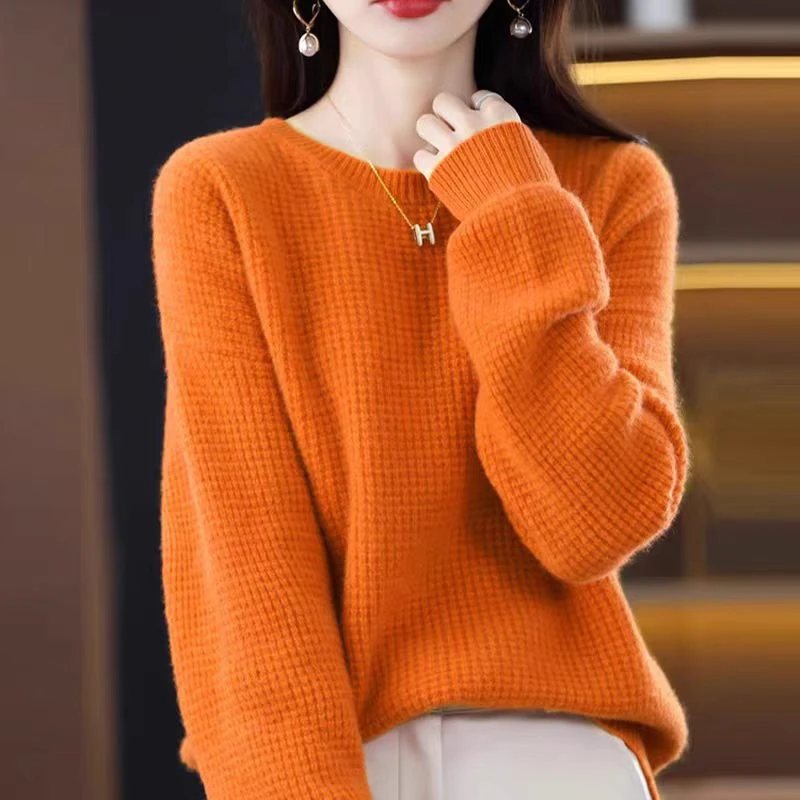 加厚套头宽松秋冬演唱会百搭上衣显瘦毛针织衫针织针织外搭打底衫
