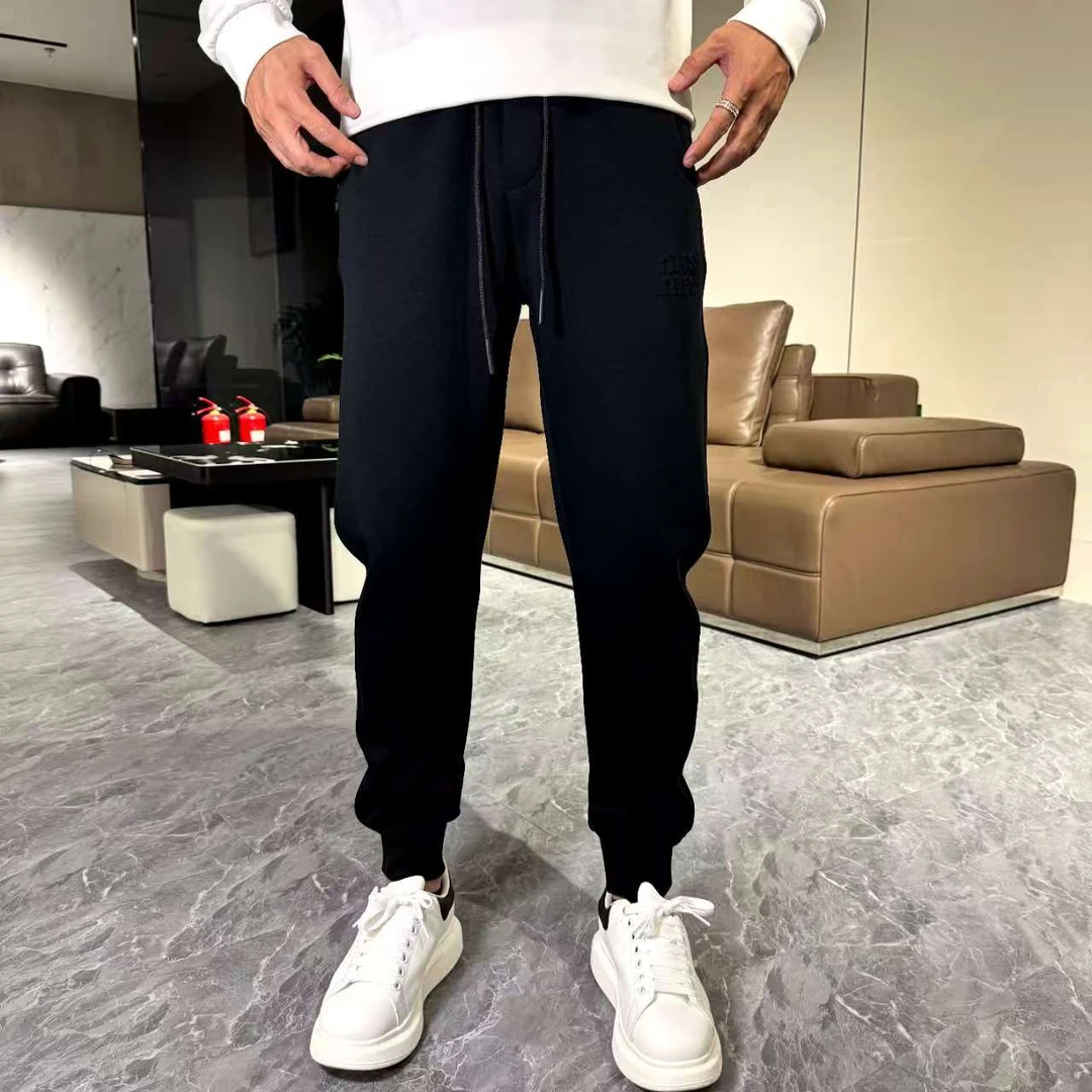 秋季男士时尚百搭运动休闲透气修身显高显瘦潮流小脚休闲裤1A9907