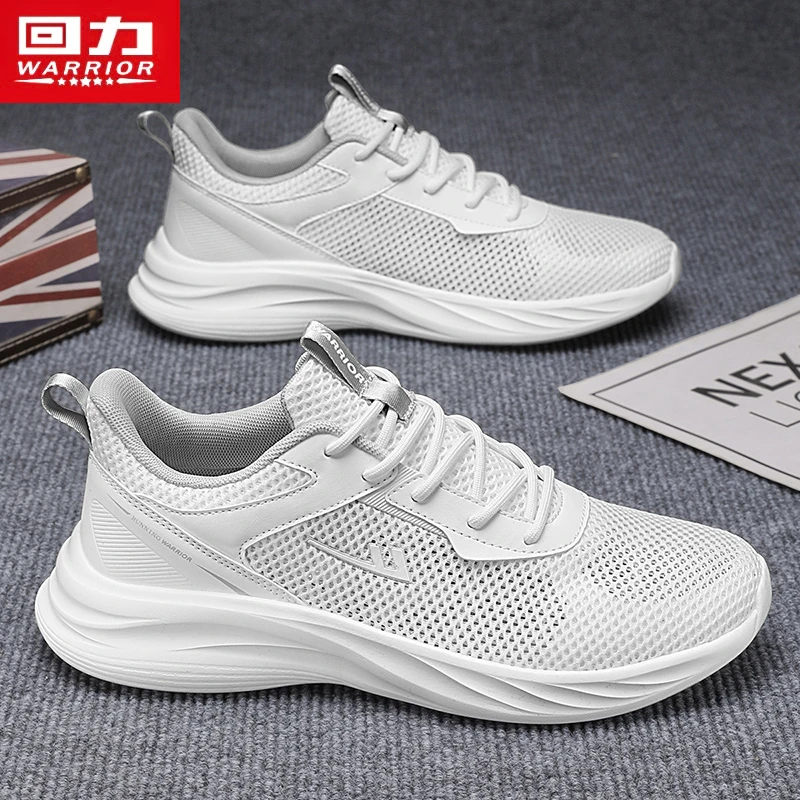 回力男鞋夏季透气百搭网面休闲跑步鞋青少年潮牌软底小白运动潮鞋