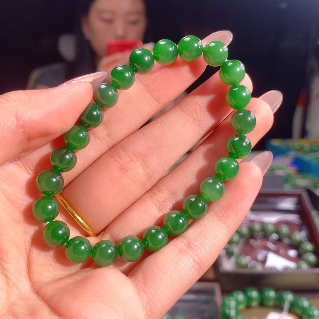 手链未镶嵌和田玉（碧玉）J****g