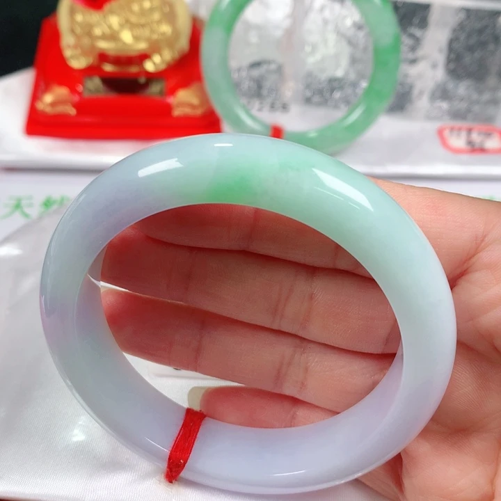 未镶嵌手镯翡翠   编号0250 正圈57+