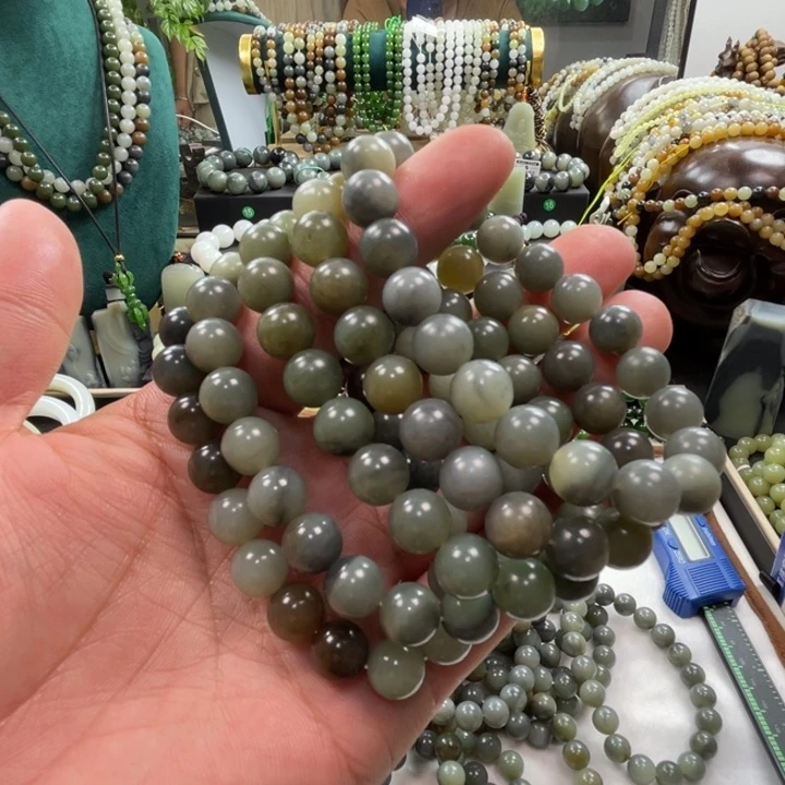 和田玉未镶嵌颈饰新疆且末料青花多样性拍一发一卡10柔光