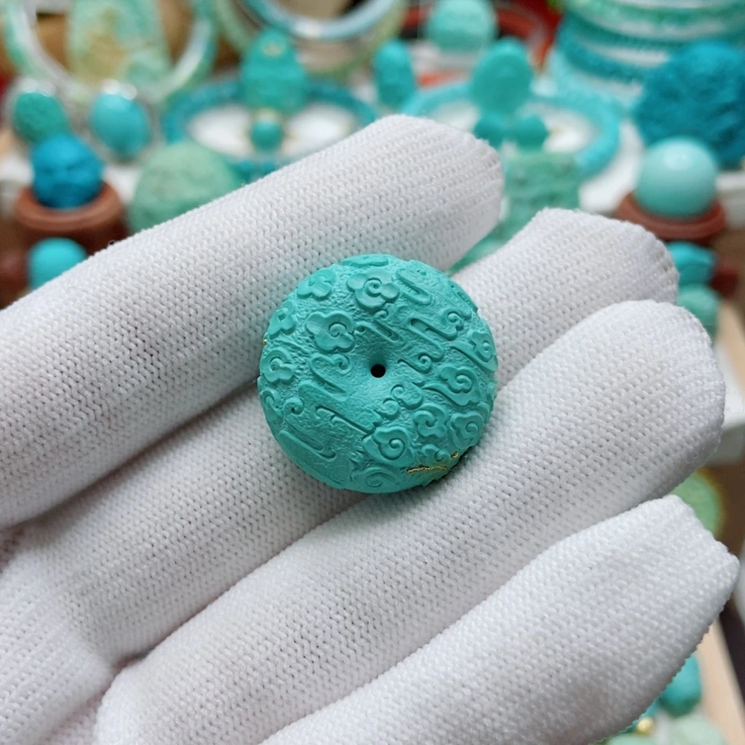 绿松石未镶嵌平安扣