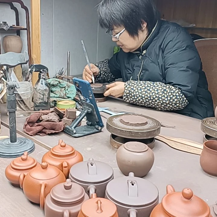 紫砂茶案今**子闪德中壶