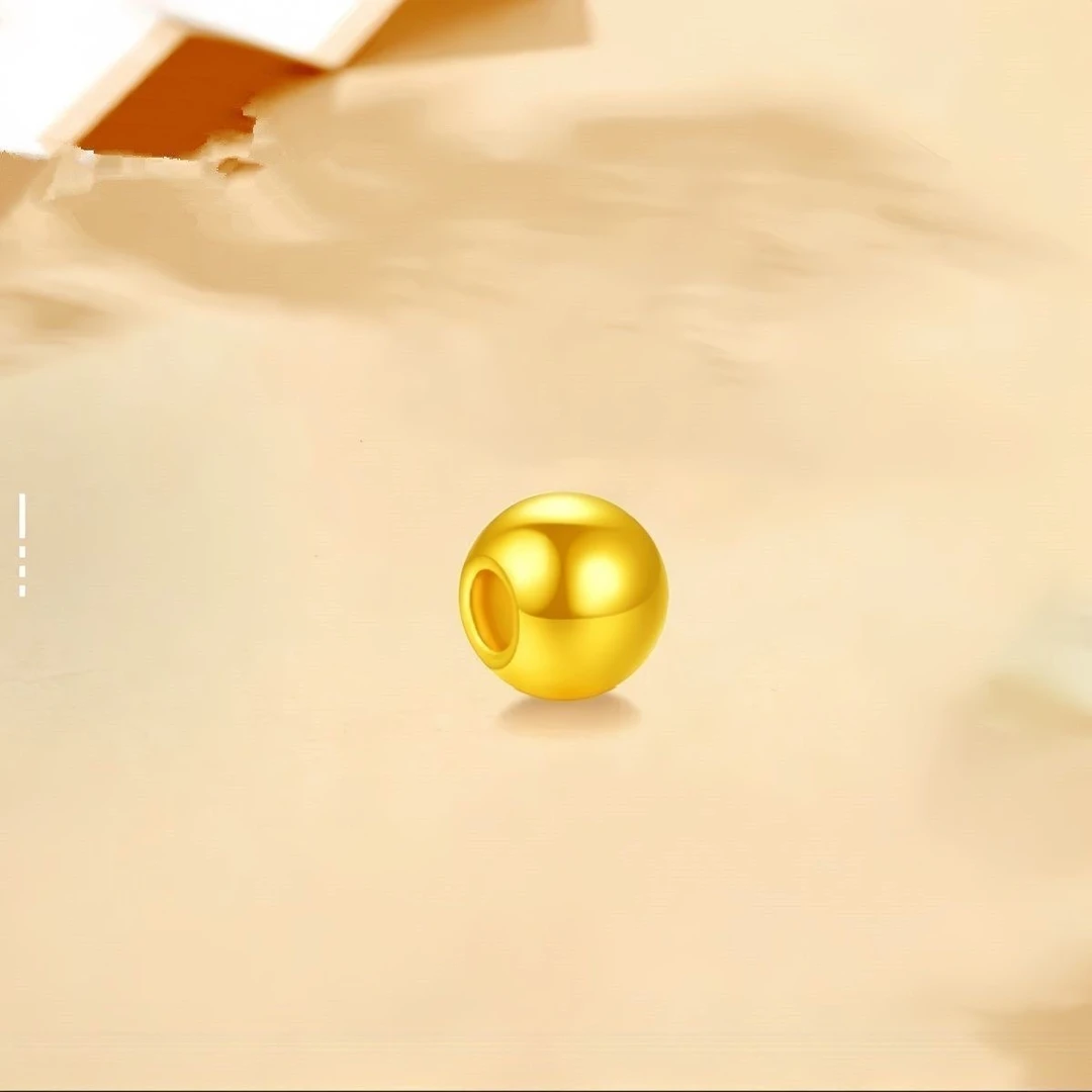 足金999卡5mm金珠可做DIY