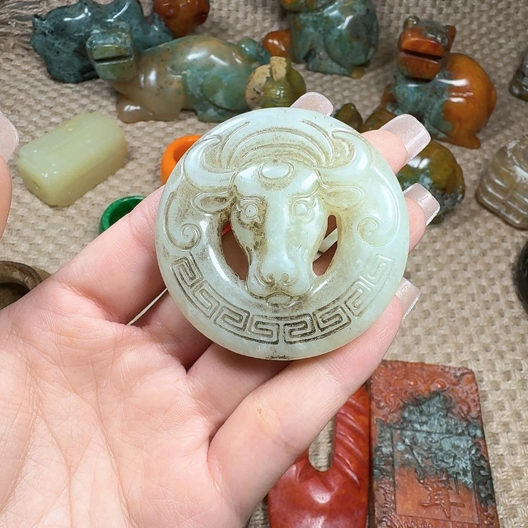 白玉菩提吊坠挂件