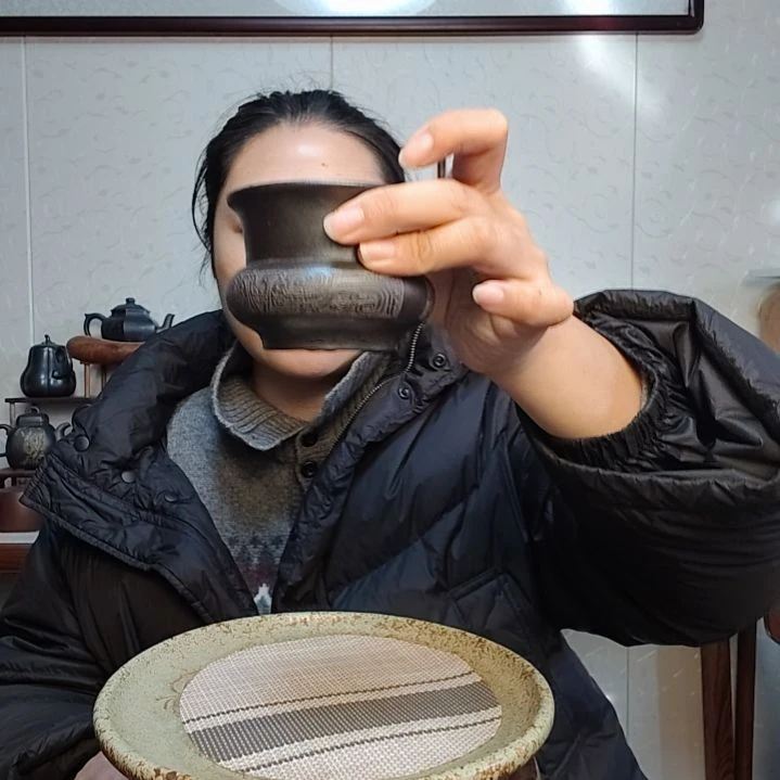 茶杯朱泥石黄主人杯180毫升