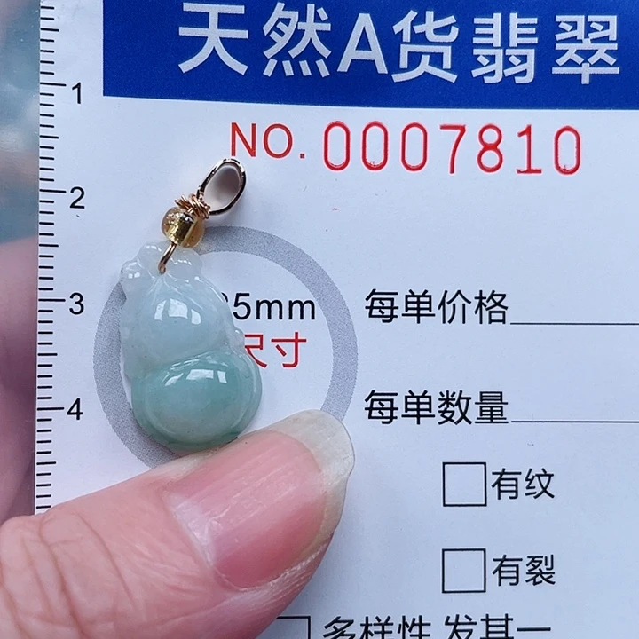 翡翠未镶嵌吊坠(不含链)