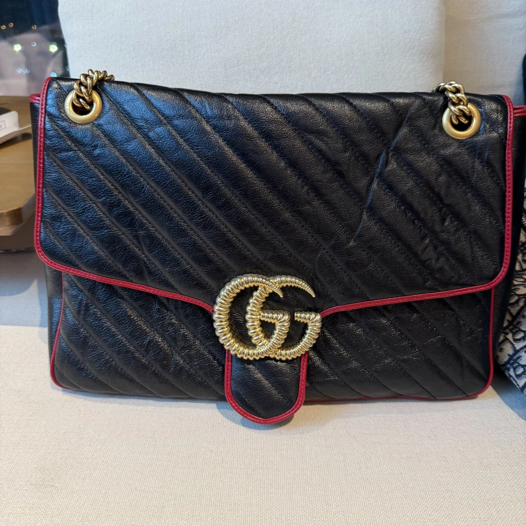 95新 GUCCI/古驰 1207 8132 古驰大号马蒙腋下包