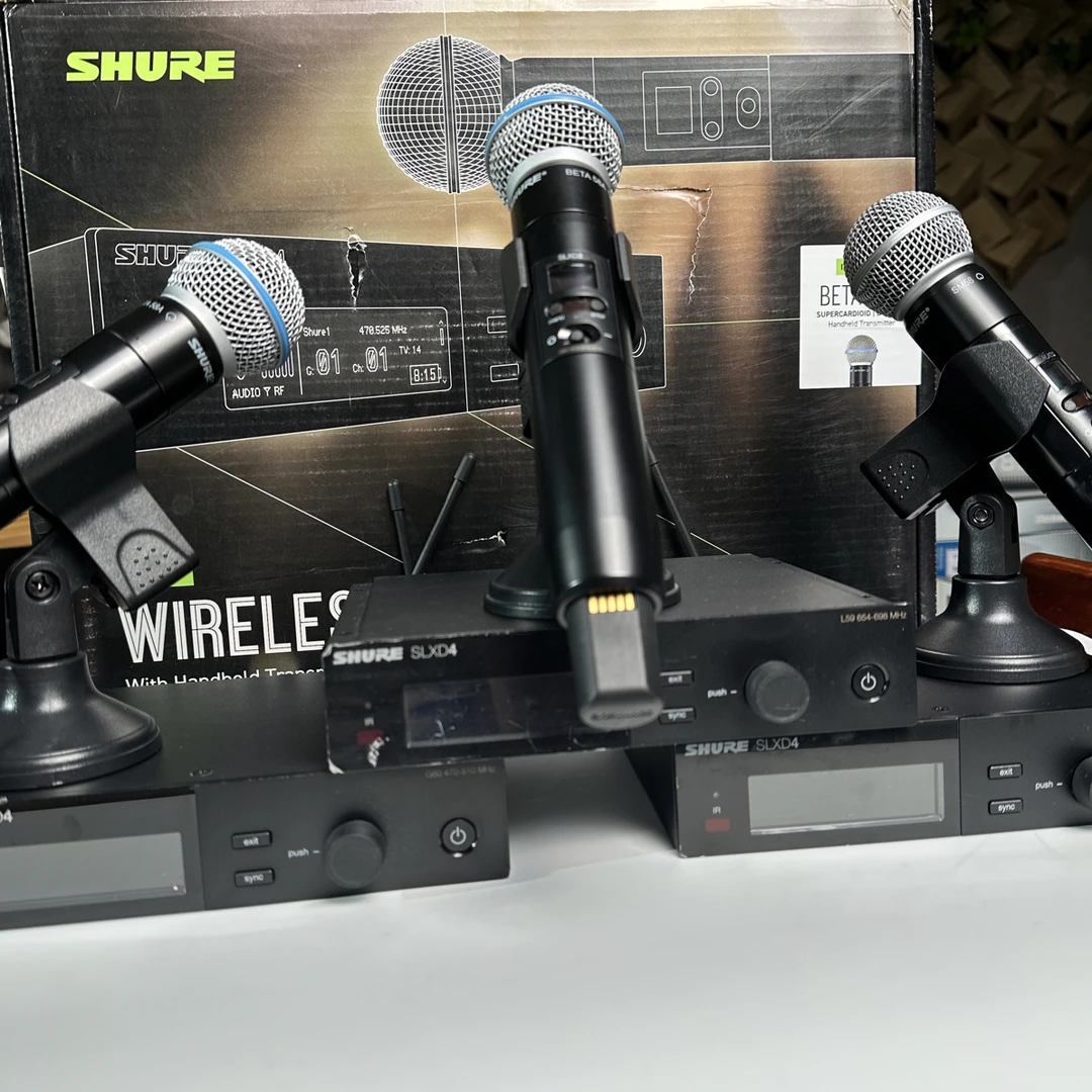 舒尔数字无线工程款slx beta58a 一拖一 全套配置有包装 嗷嗷新