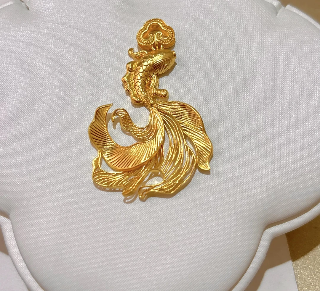 1N足金臻选锦鲤挂件8.16g