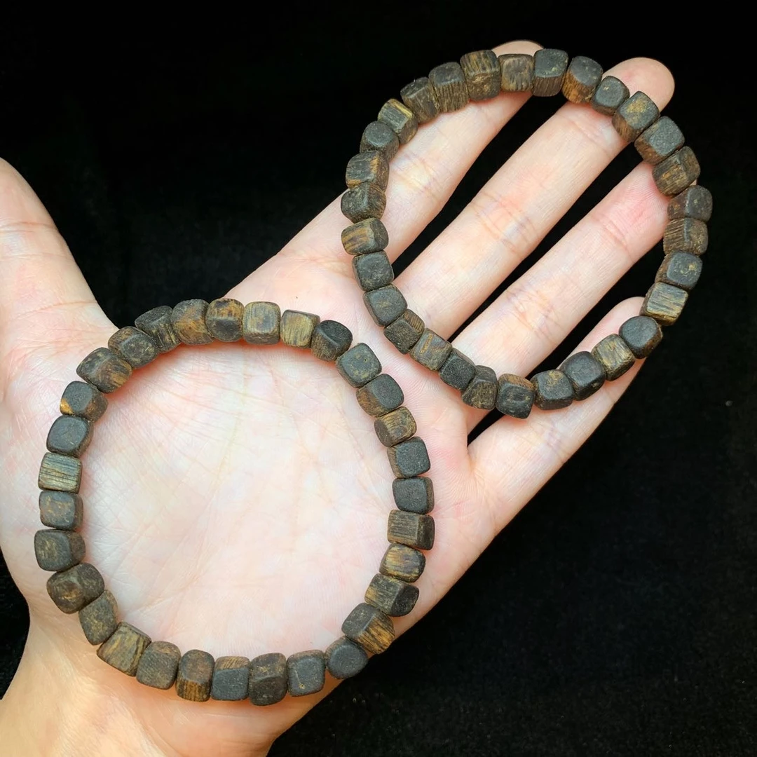 【曹掌柜精选】9 G13937-沉香单圈手串-多样性发一件-随型