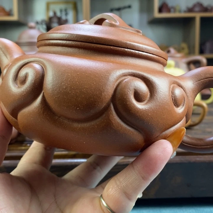 滕***金茶壶紫砂原矿紫砂壶系列产品