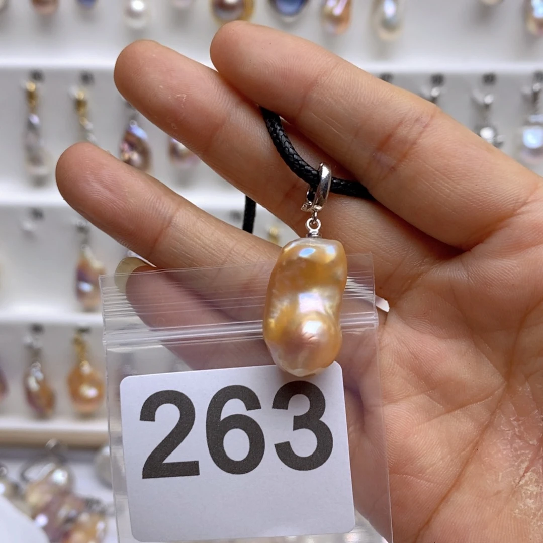 淡水珍珠颈饰银S925镶嵌263
