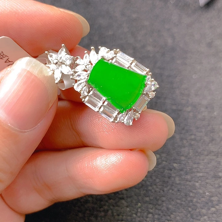 翡翠银S925镶嵌颈饰