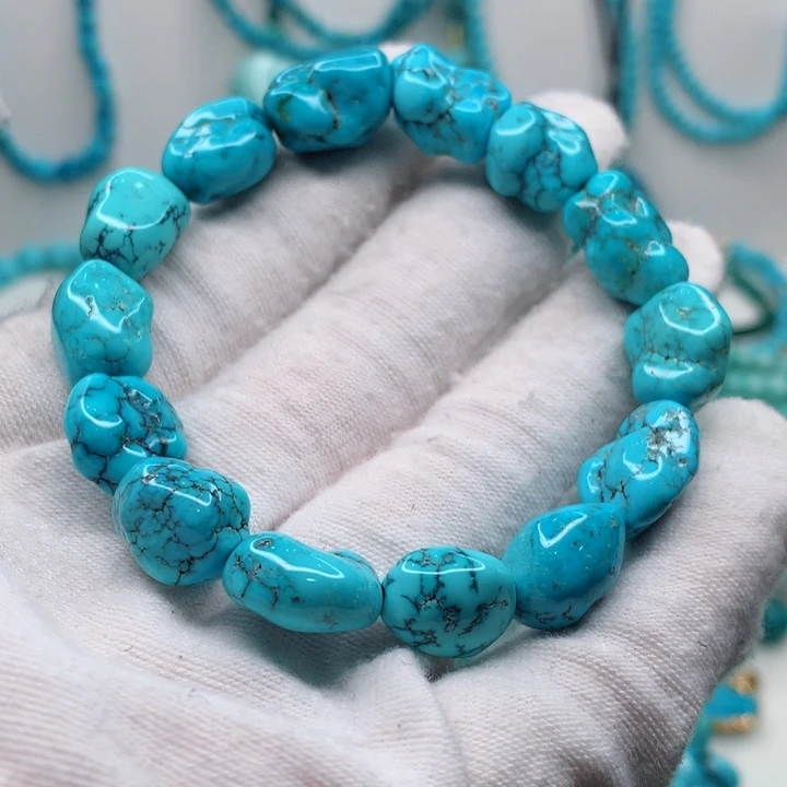 绿松石未镶嵌随性手串