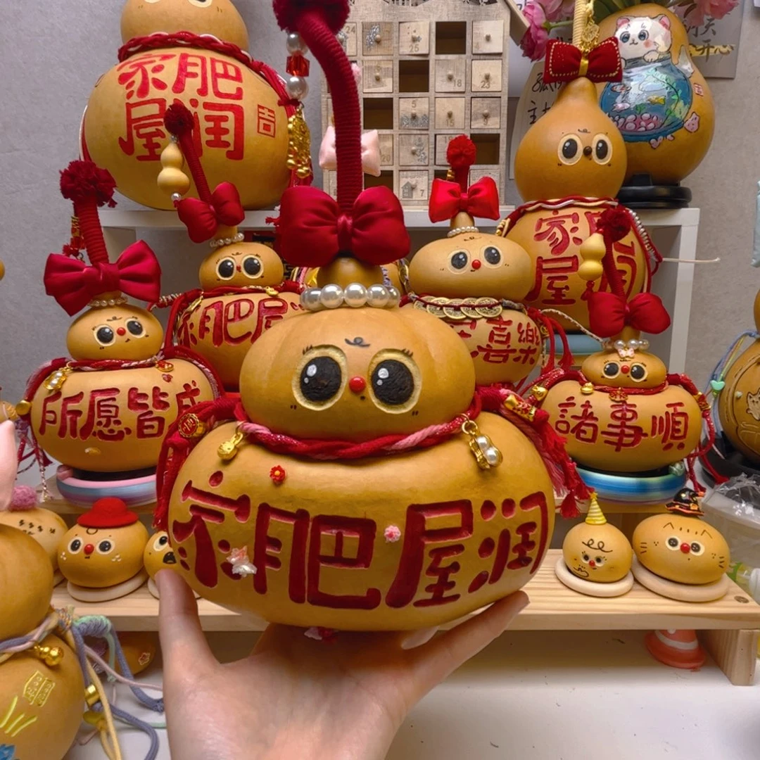 冲***人陶瓷葫芦家居摆件