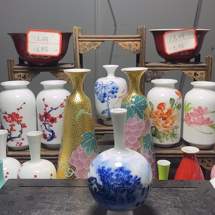 陶摆件景德镇陶瓷高10.2