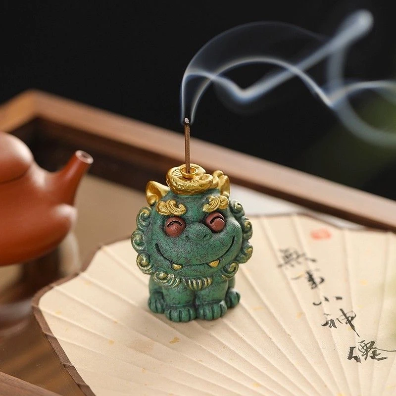 国潮治愈系风狮爷摆件办公室桌面装饰茶宠工艺品创意礼品生日礼物