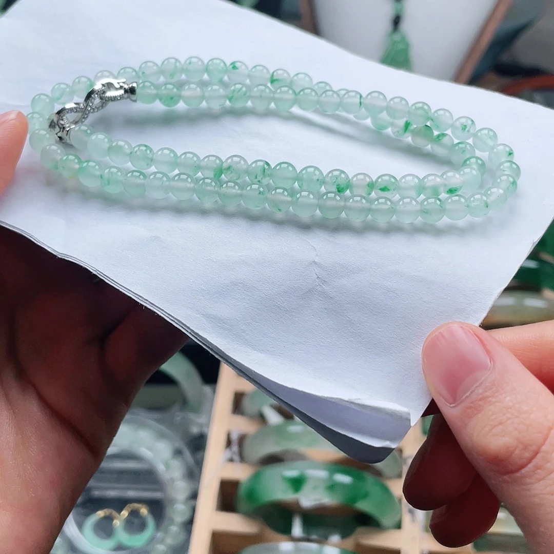 石英质玉未镶嵌项链