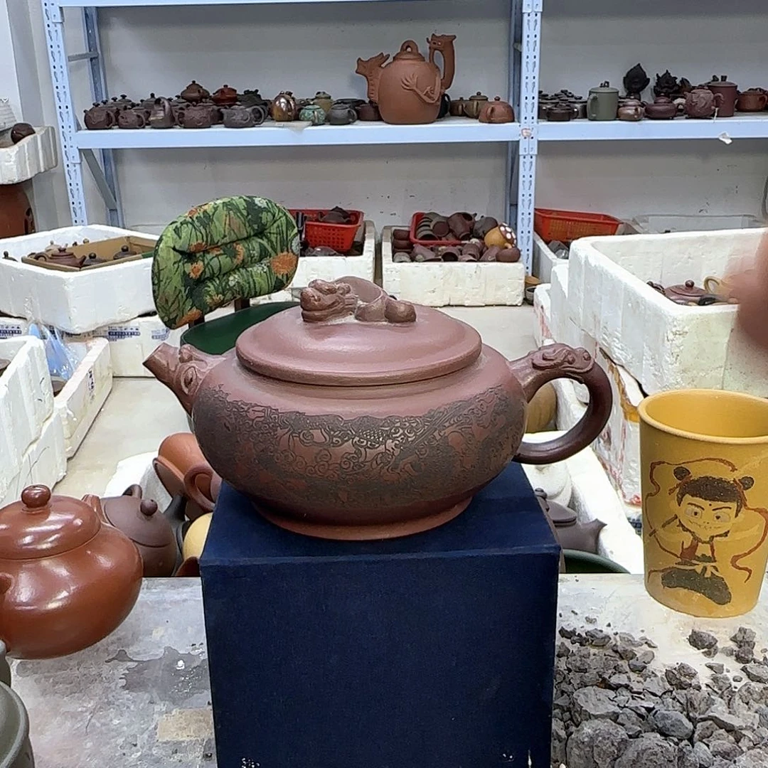 茶壶紫砂宜兴紫砂壶瑕疵处理