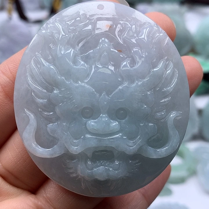 翡翠未镶嵌颈饰龙行天下福利卡厚11+