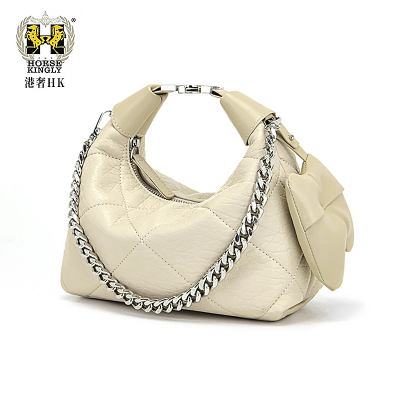 女士黑色腋下斜挎小方包菱格盒子包女时尚包通勤8803带礼盒