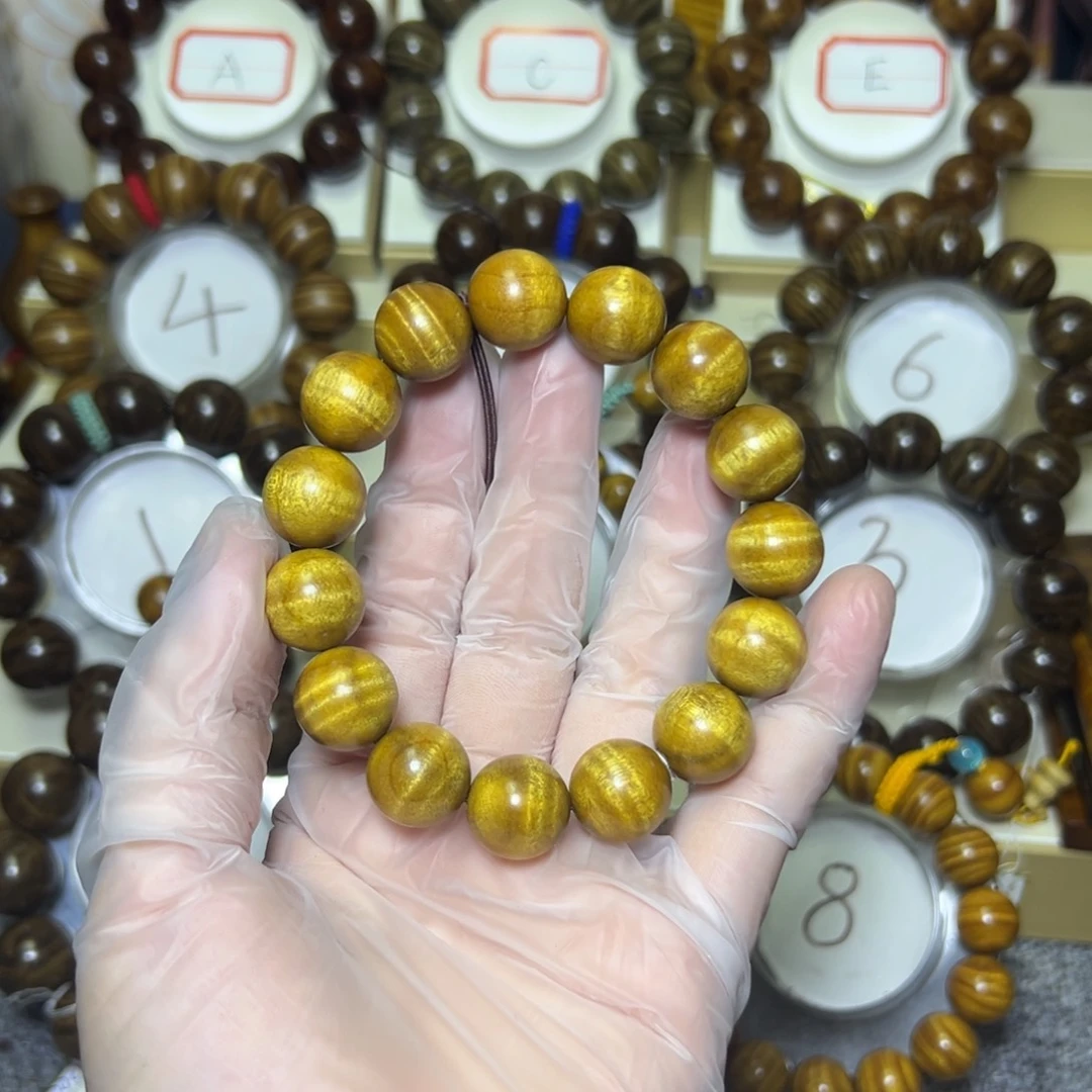 金丝楠手串/手链金丝楠木1.5