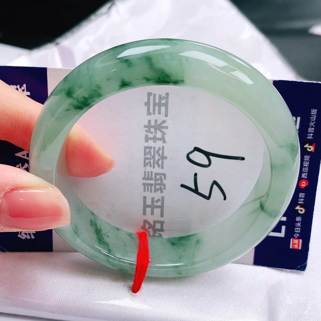 未镶嵌手镯翡翠缅甸天然a货翡翠手镯55贵