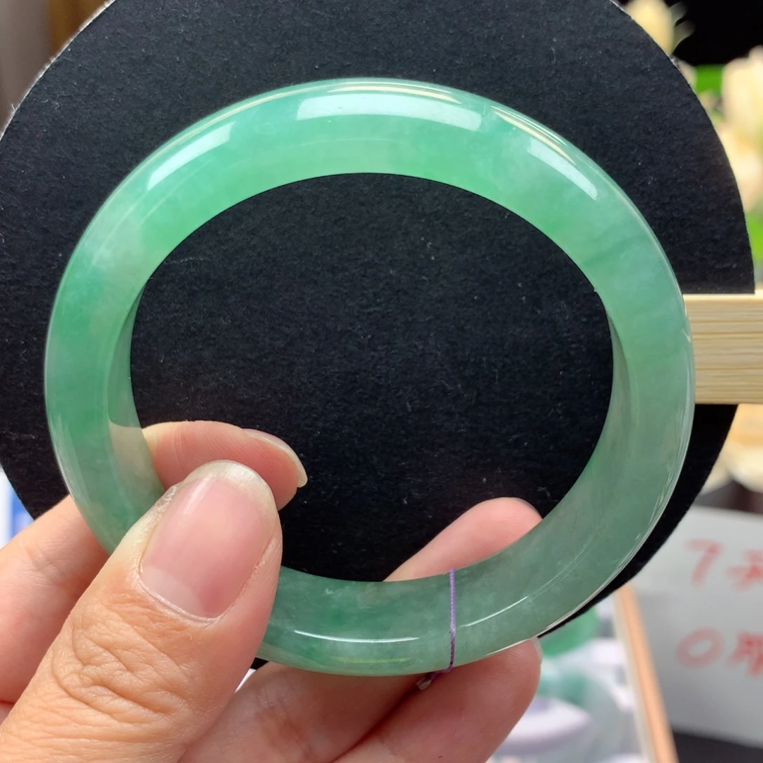 未镶嵌手镯翡翠紫*天然翡翠手镯