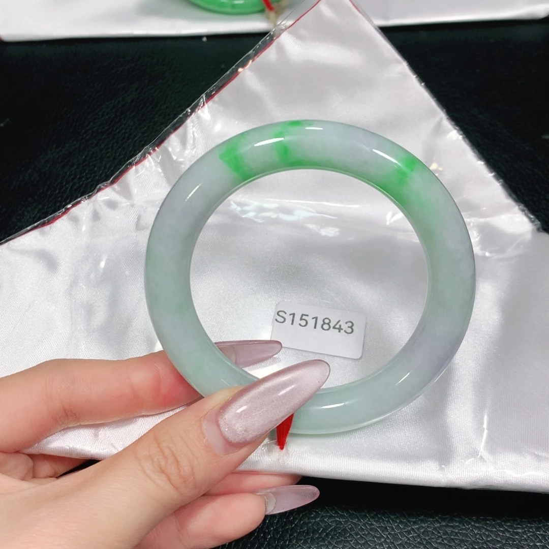 翡翠未镶嵌手镯（圆镯）S151843-04