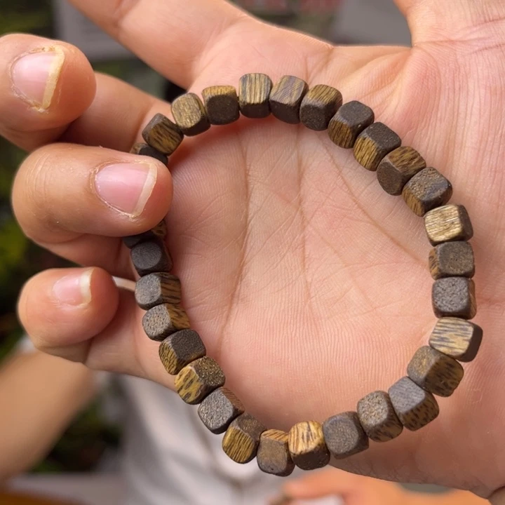 手串沉香奇楠小方糖手串 6mm单圈 多样性发一