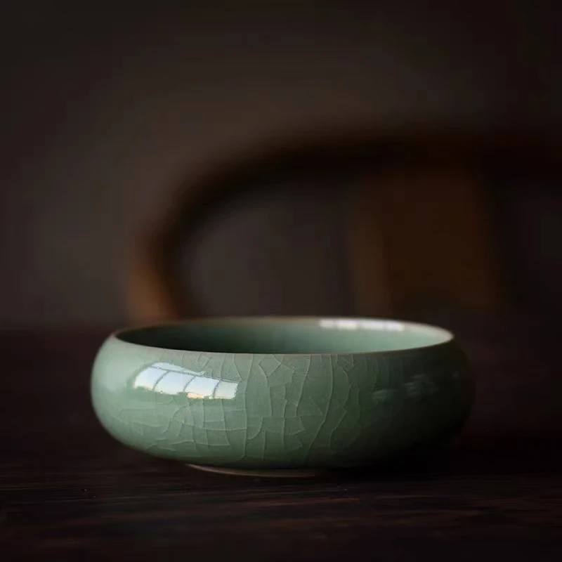 青色釉面茶洗（现代简约)8994