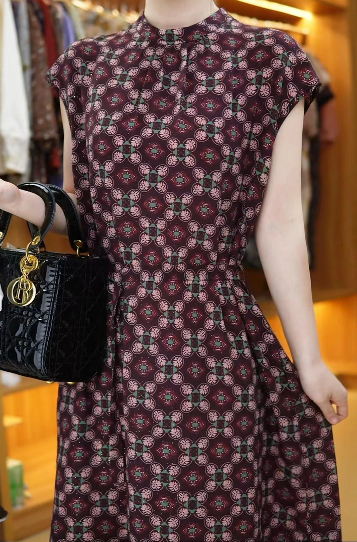 《送腰带》新款高档夏季气质优雅可收腰显瘦连衣裙