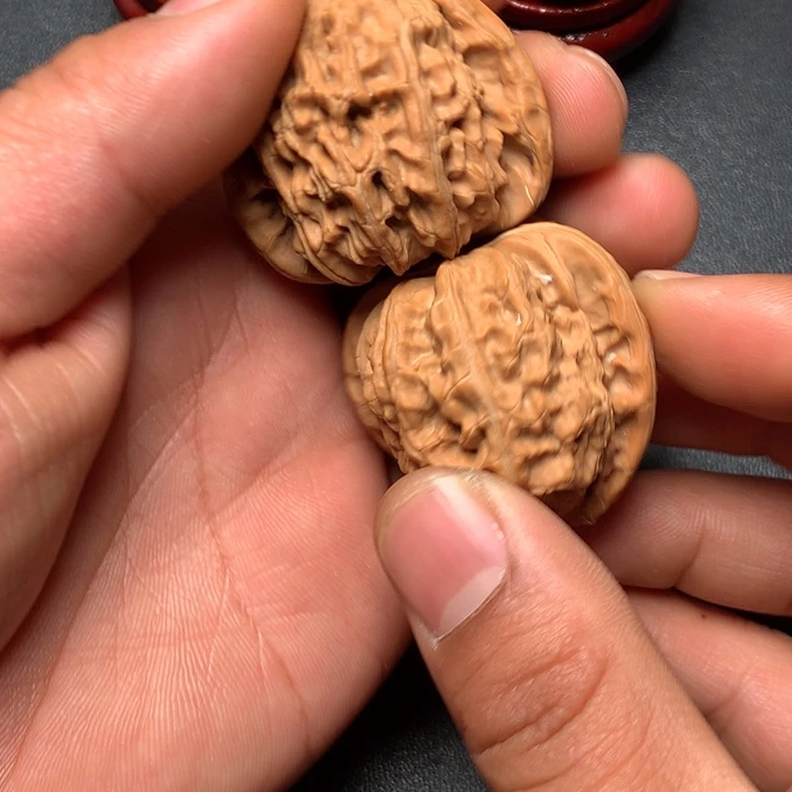 文玩核桃把件38白狮子877