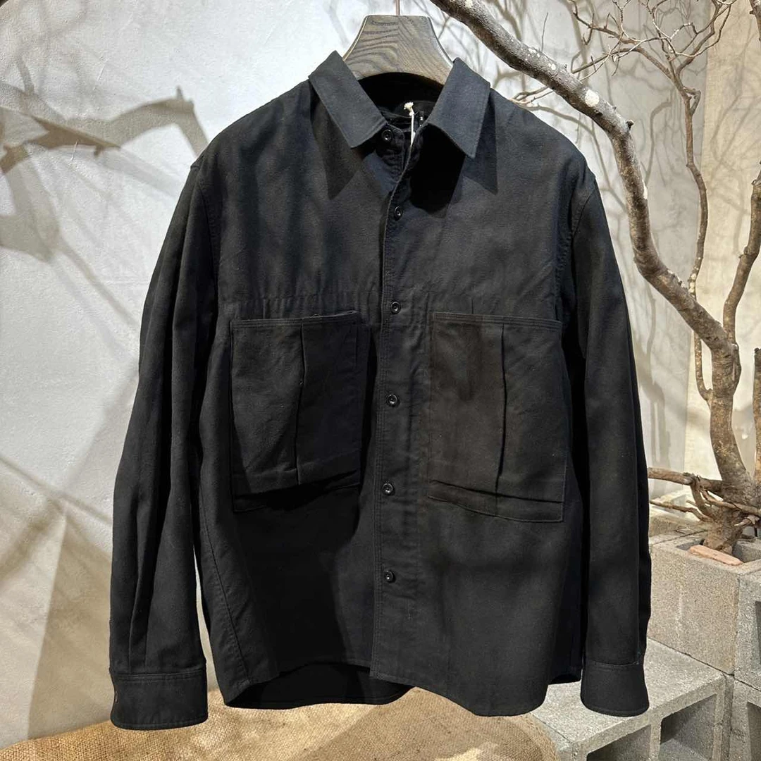 【北纬三十度】黑色秋冬百搭衬衫32161Y