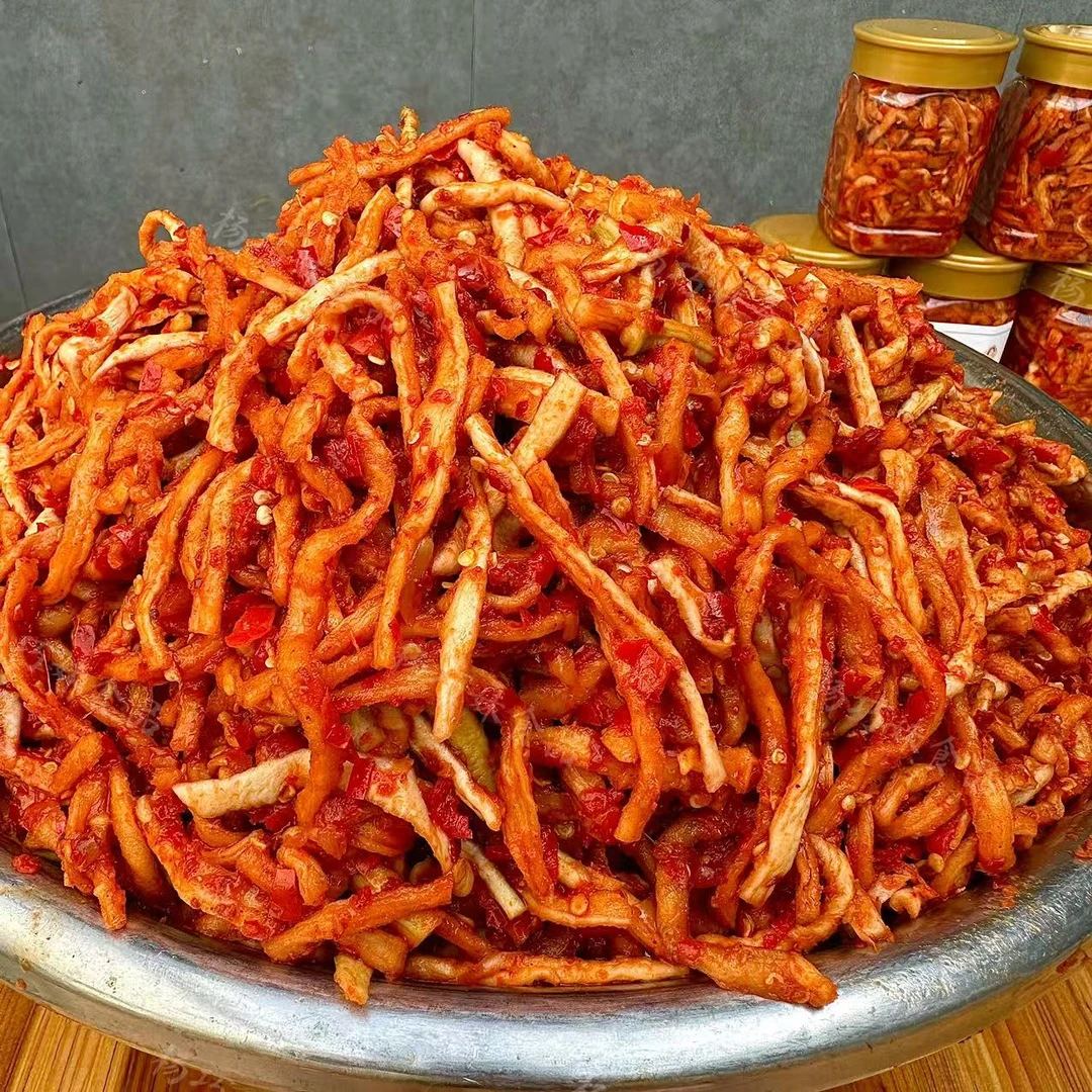 杨巧妹脆辣无油萝卜干江西美食开盖即食下饭菜腌菜不甜香辣脆