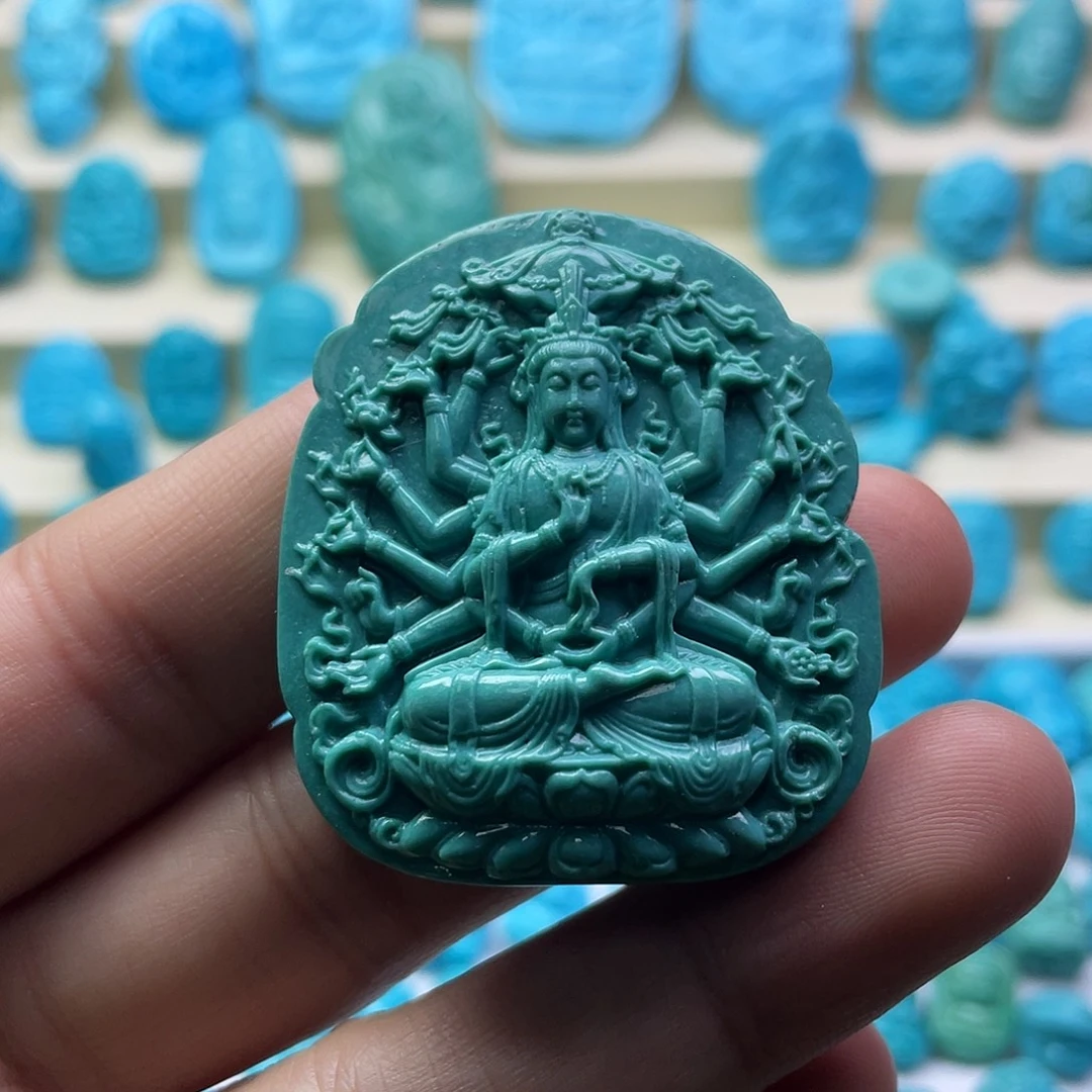 绿松石未镶嵌颈饰