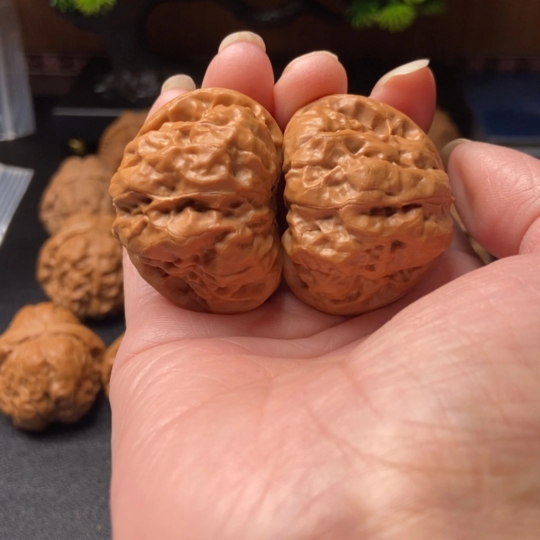 走***月把件文玩核桃蛤蟆头