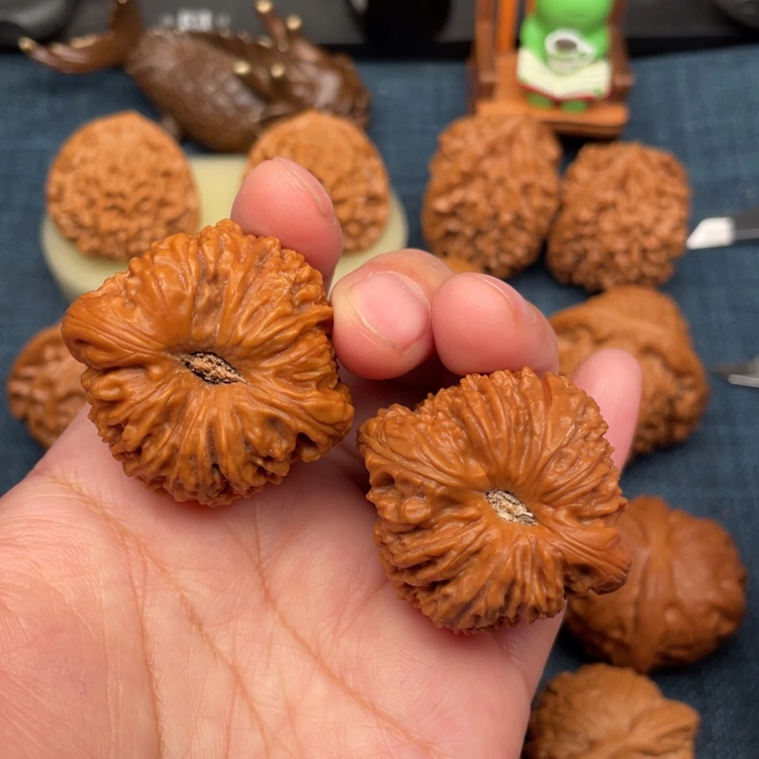 把件文玩核桃40深凹底逐鹿南疆