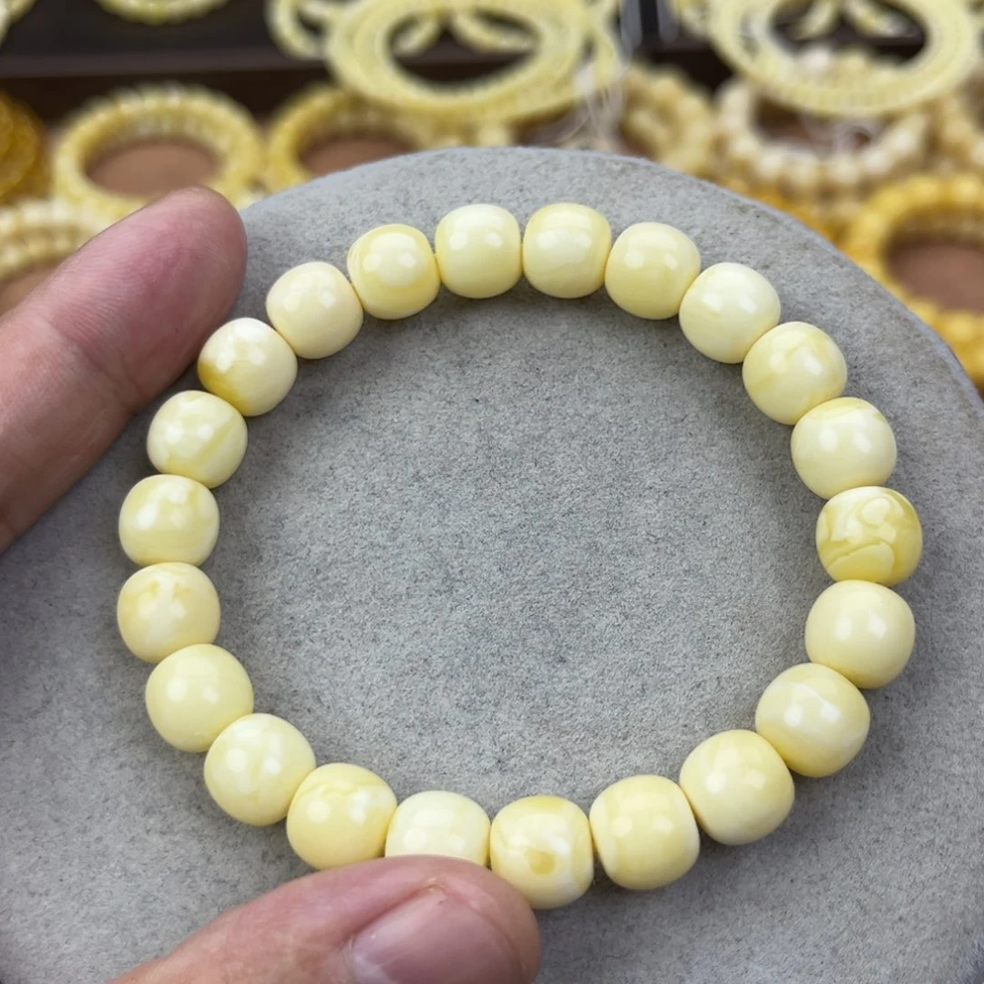 紫***琪蜜蜡未镶嵌手串纯天然俄料蜡极限弧高桩10.5*9.7