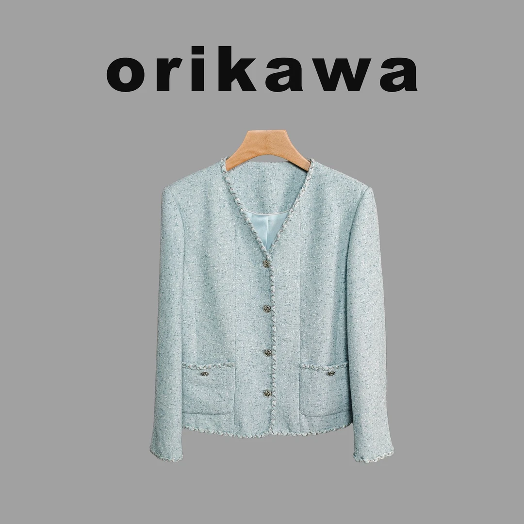 082新款初秋轻奢小香风短外套