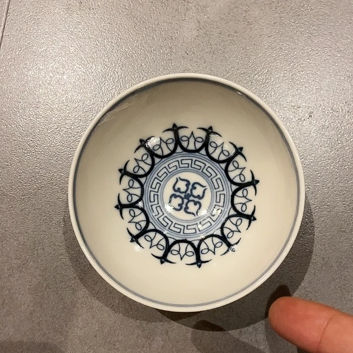 摆件陶柴窑鸡心杯杯