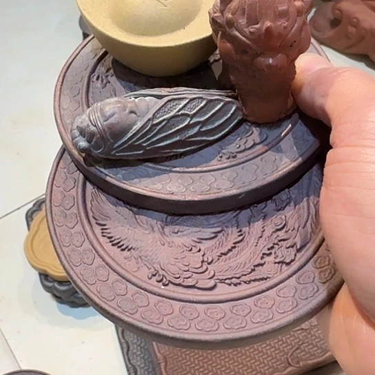 啊***福茶宠紫砂雕塑瑕疵瑕疵茶宠