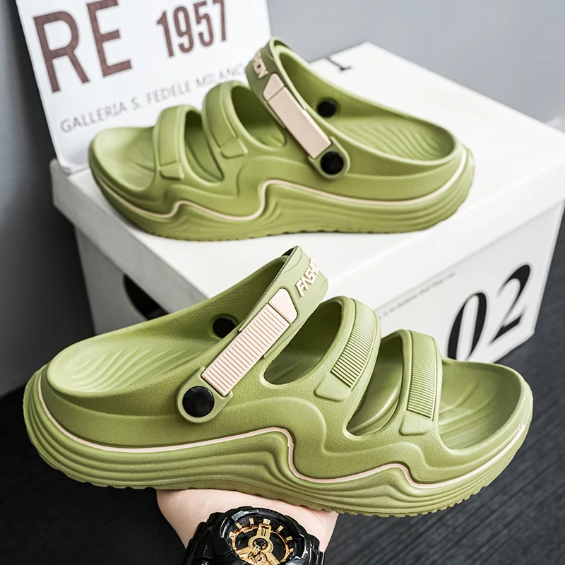 夏季男士凉拖鞋外穿透气轻便软底拖鞋男士鞋开车凉鞋踩屎感不臭脚