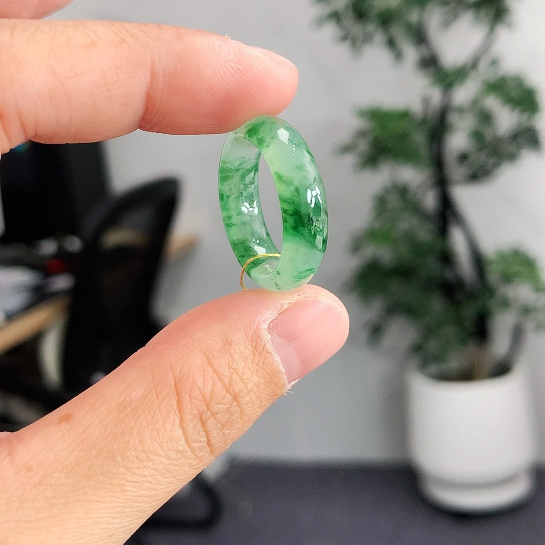 翡翠未镶嵌戒指14号