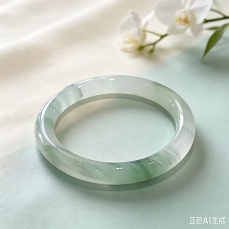 【粉丝节福利g】时尚百搭国风冰透飘花女士手镯大气高档爆款