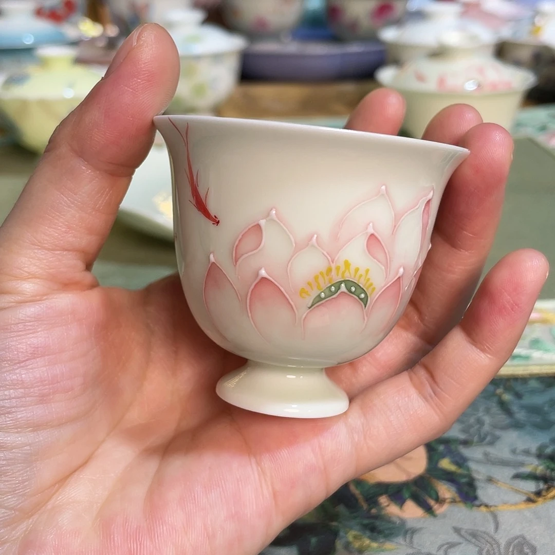 【闪购商品】荷漾鱼影清如茶杯