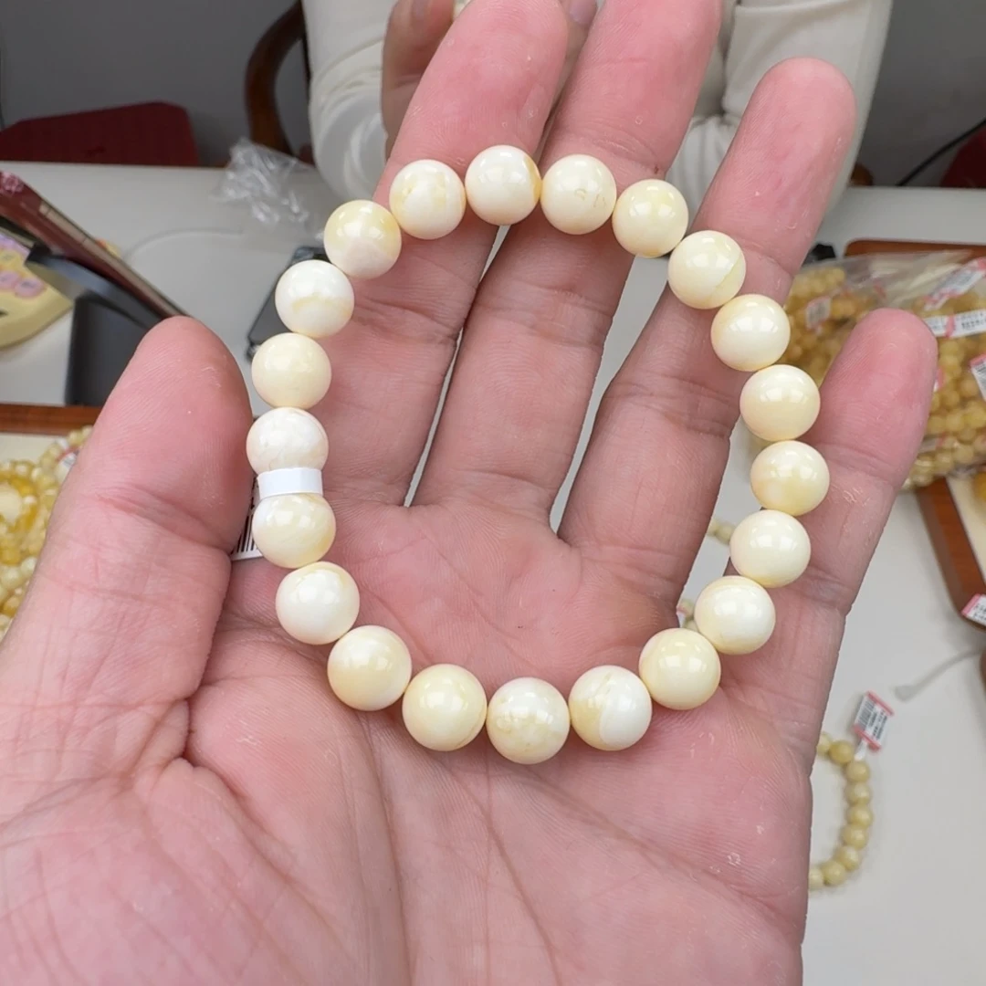 琥珀未镶嵌裸石蜜蜡手串